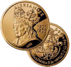 Koronowani Królowie Polski - Aleksander Jagiellończyk (1501-1506) - blister numizmatyka, 2009