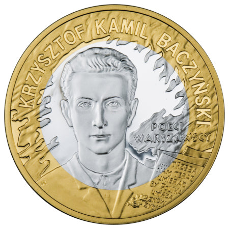 2 x 10 zł, 65. rocznica Powstania Warszawskiego - poeci warszawscy (K. K. Baczyński, T. Gajcy), 2009
