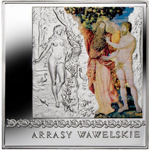 Arcydzieła Kultury Polskiej - Arrasy wawelskie - 3 srebrne numizmaty