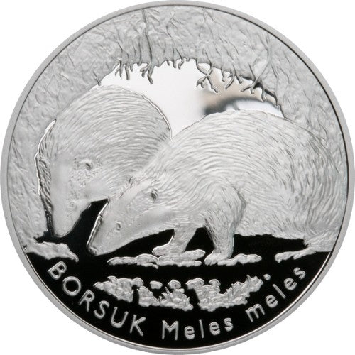20 zł, Zwierzęta świata - Borsuk (łac. Meles meles), 2011