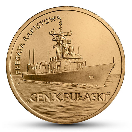 2 zł, Polskie okręty - Fregata rakietowa Gen. K. Pułaski, 2013