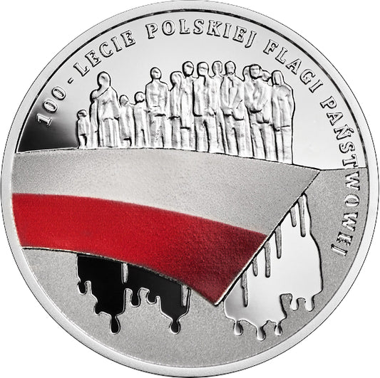 10 zł, 100-lecie polskiej flagi państwowej, 2019