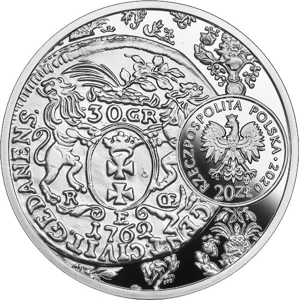 20 zł, Historia Monety Polskiej - złotówka gdańska Augusta III, 2020
