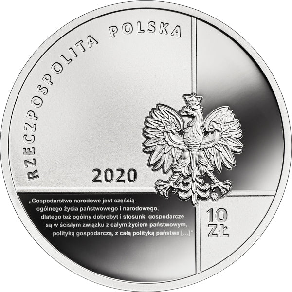 10 zł, Wielcy polscy ekonomiści - Stanisław Głąbiński, 2020