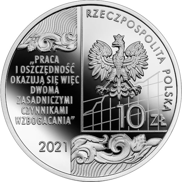 10 zł, Wielcy polscy ekonomiści - Adam Heydel, 2021